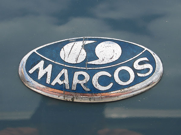 Marcos bonnet badge.