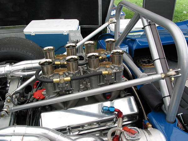 The Penske cast magnesium intake manifolds are one of only two sets of their kind in existence.