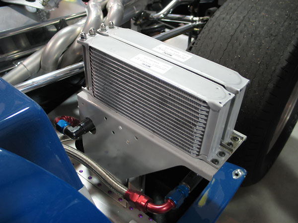 Twin 16-row Mocal oil coolers for engine oil