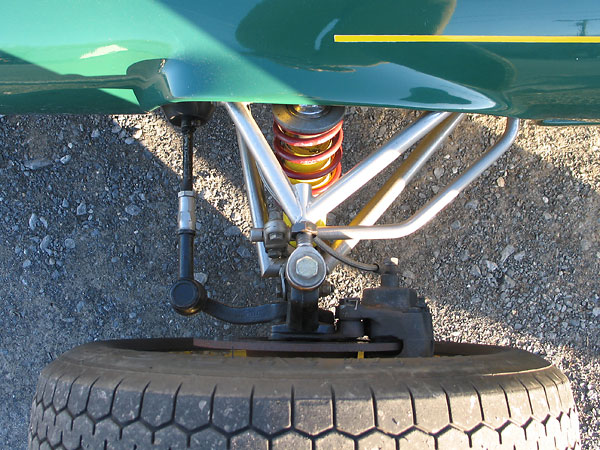 Original Lotus 51's came with rather soft suspension springs (front: ~100#/in, rear: ~175#/in).