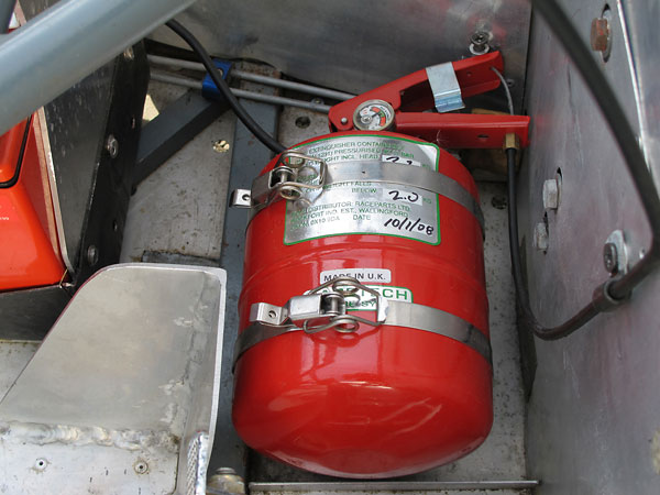RaceTech centralized fire suppression system.