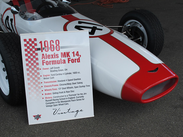 Jeff Snook's Alexis Formula Ford, chassis number AT51
