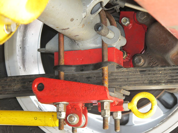 Eyebolts for trailer tie-downs.
