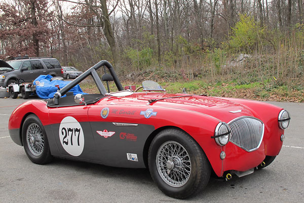 The Austin Healey 100M Car Registry recognizes Mike Bartell's racecar, BN2L 229049, as the 111th of 690 factory-modified cars in the 100M series.