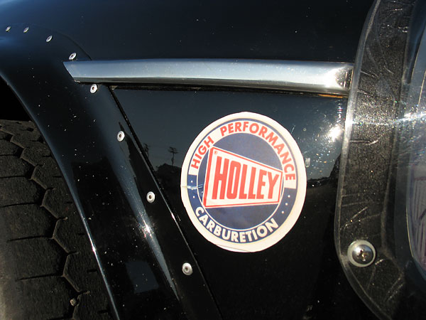 Holley High Performance Carburetion sticker.