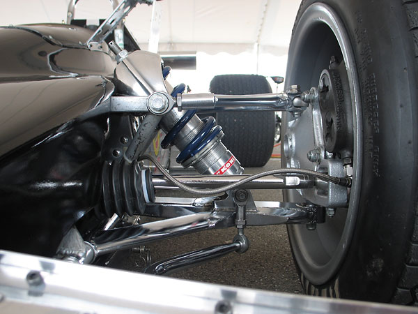 Both front and rear uprights are Lotus parts too.