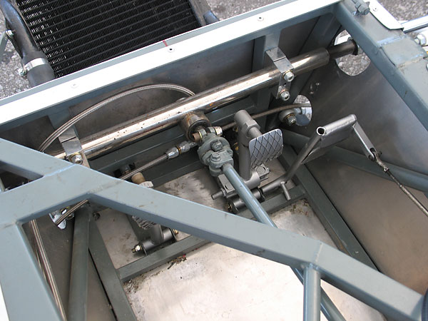 Hawke mounted the steering rack rearward of the front bulkhead.