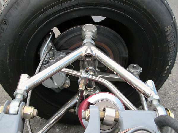 On the BT23 model, the upper front control arms were redesigned with a wider base.