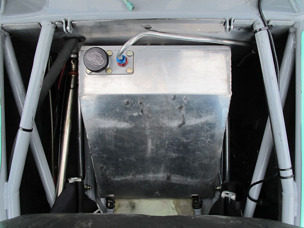 Fuel Safe wedge shaped aluminum under-seat fuel cell.