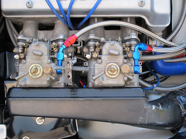 Dual Weber 45DCOE carburetors.