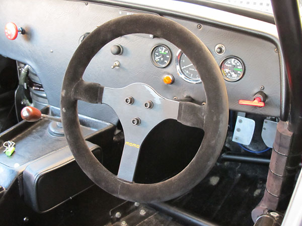 Momo suede covered steering wheel.