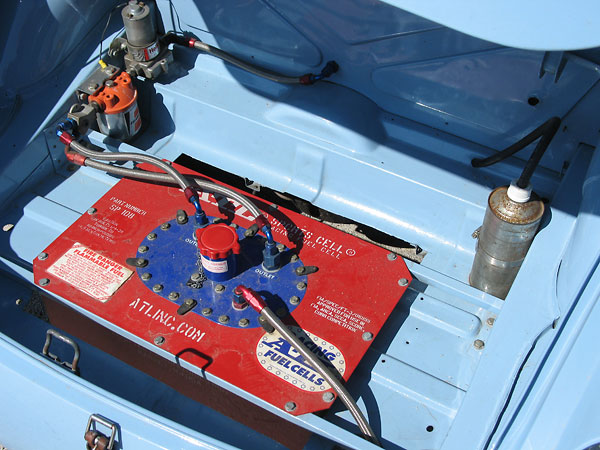 ATL fuel cell. Holley red fuel pump. Fram HPG1 fuel filter.