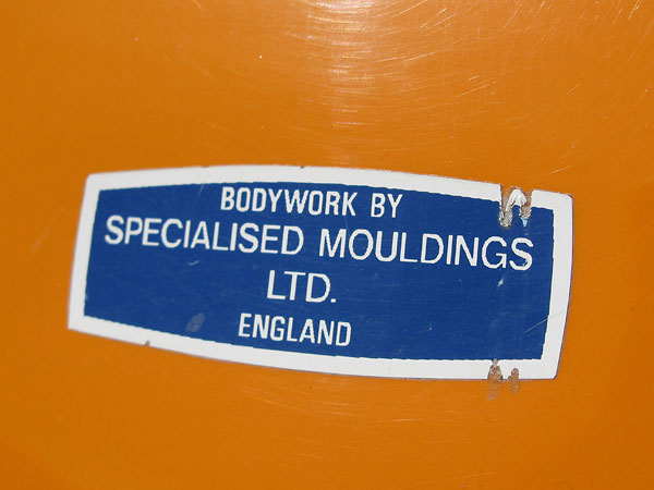 Bodywork by Specialised Mouldings Ltd., England