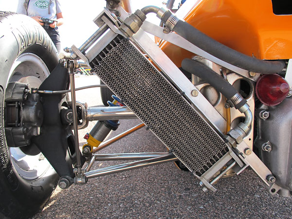 Mocal 10-row aluminum oil cooler.