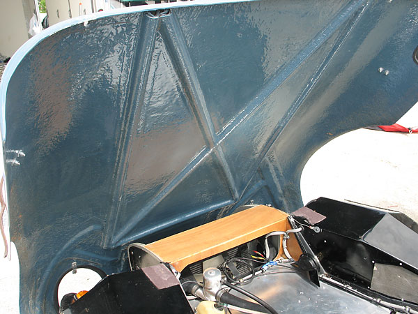 Fiberglass bonnet.