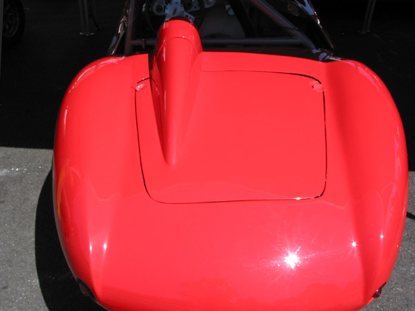 Devin boot lid with molded-in helmet fairing.