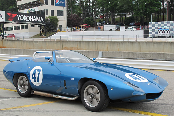 The Hart Family's 1968 Triumph TR250K Vintage Race Car, number 47