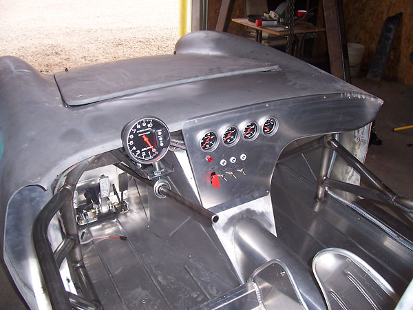 fabricated aluminum dashboard and steering column