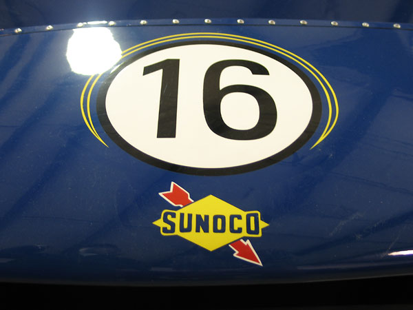 Mark Donohue's preferred racing number was 6. Number 16 was assigned to teammate George Follmer.