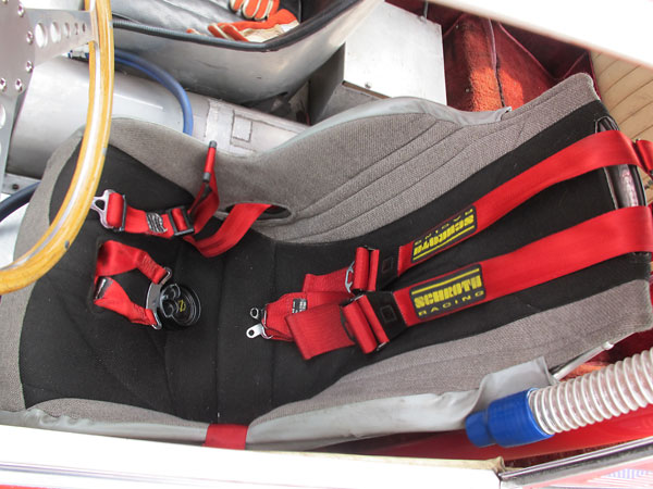 Schroth six point cam-lock safety harness.