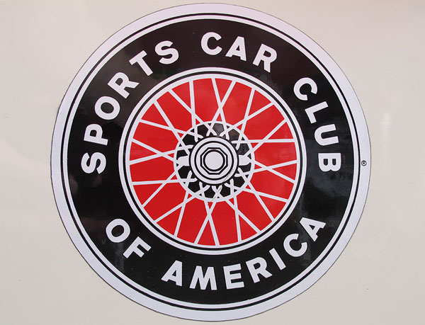 Sports Car Club of America decal.