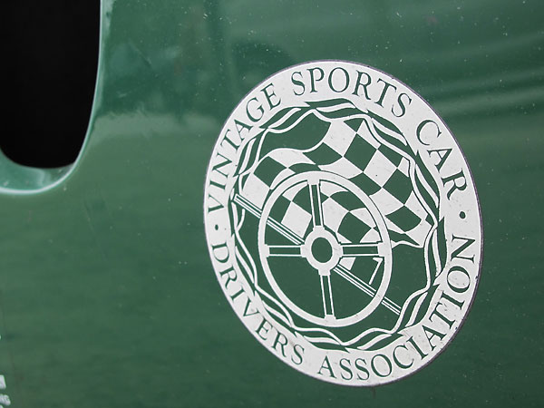 Vintage Sports Car Drivers Association decal.