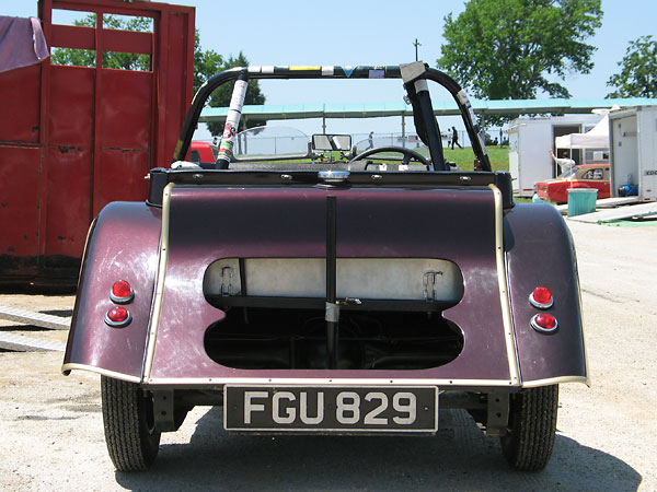 Early 4-4 Morgan's were designed to carry two spare tires upright.