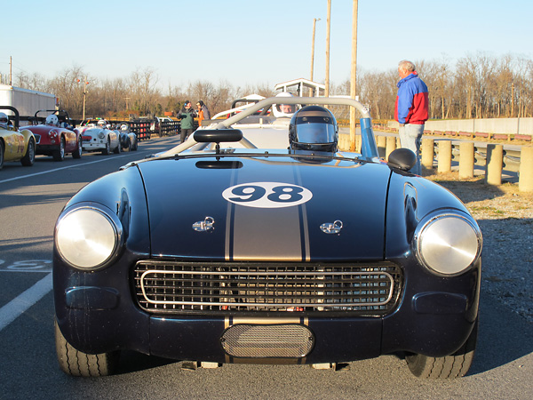 We photographed Chuck's Spridget at his first two race weekends.