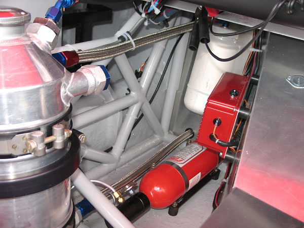 FireBottle fire suppression system.