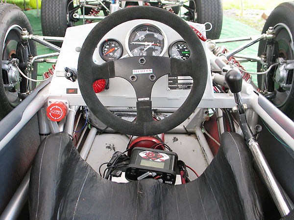 RaceTech suede covered steering wheel.