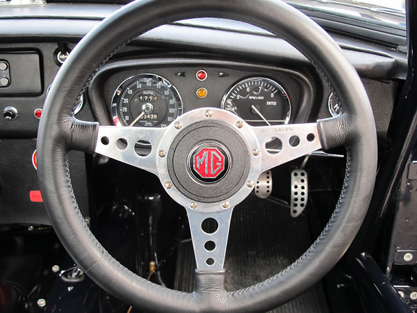 Moto-Lita leather wrapped steering wheel.