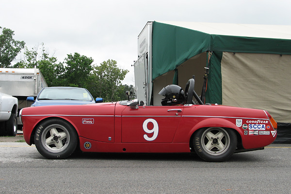 Derek Chima's MG Midget Race Car, Number 9