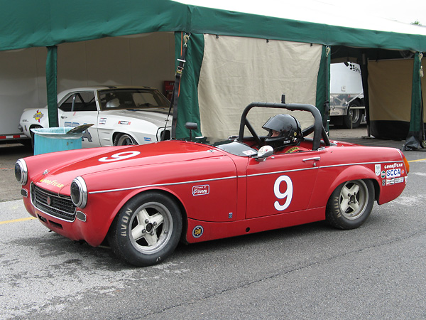 Derek Chima's 1966 MG Midget Race Car Number 9