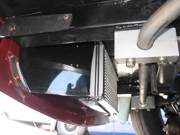 Simple ductwork improves the performance of this Mocal 19-row oil cooler.