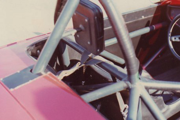 Slot in rear deck for roll hoop brace. (Photographer: Dwayne Anderson)