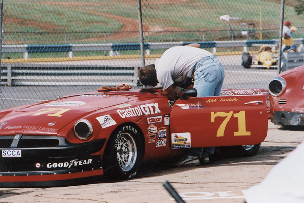 Rick Gardella at Road Atlanta, circa 1990. Photographer: Rick Estes)