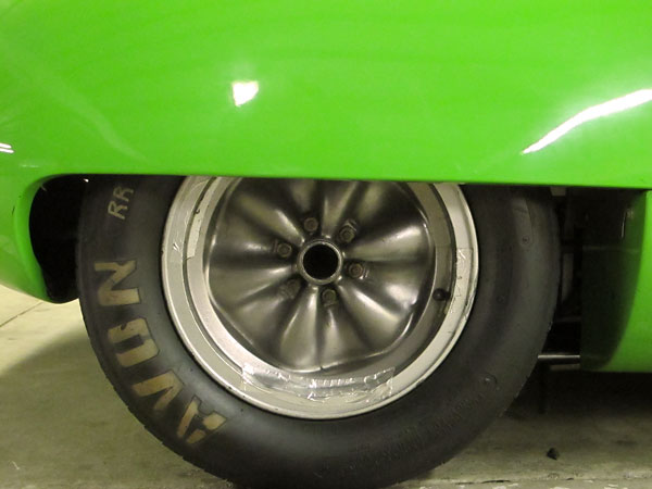 Lotus wobbly web magnesium racing wheels.