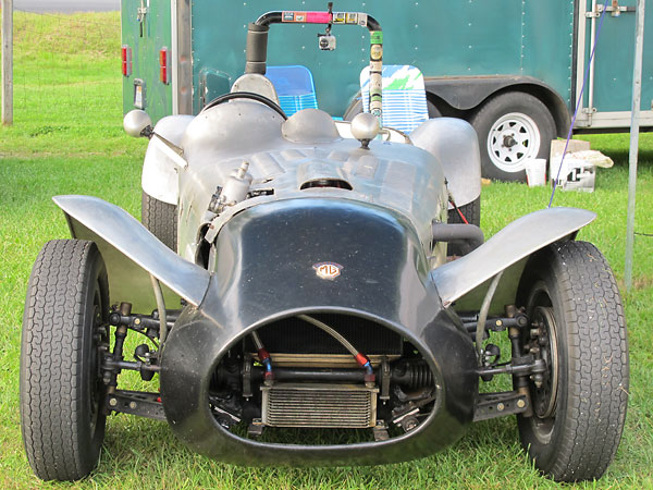 This is the very same fiberglass nose cone that Larry Miller raced with in the late 1950s / early 1960s.