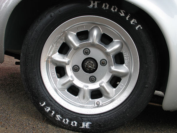 Hoosier Street T.D. P205/60D14 bias ply tires.