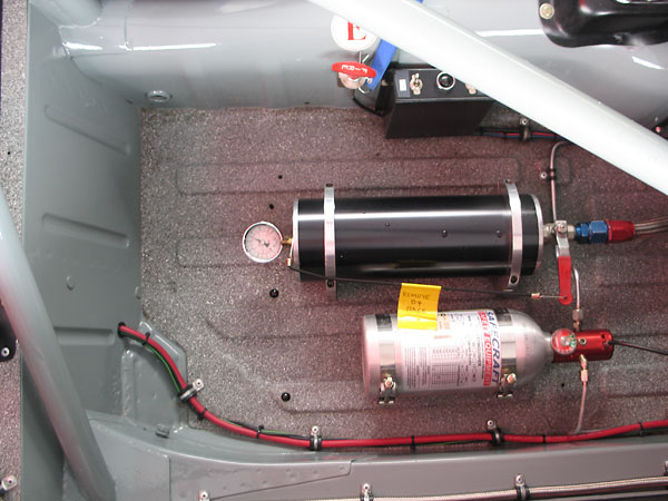 Safecraft Model RS centralized Halon fire suppression system.