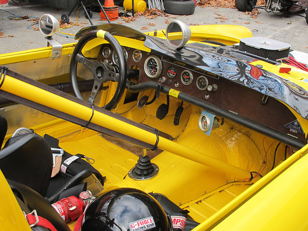 Original walnut burl veneer dashboard.