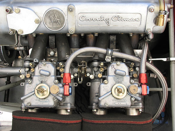 Dual Weber 40DCOE carburetors.