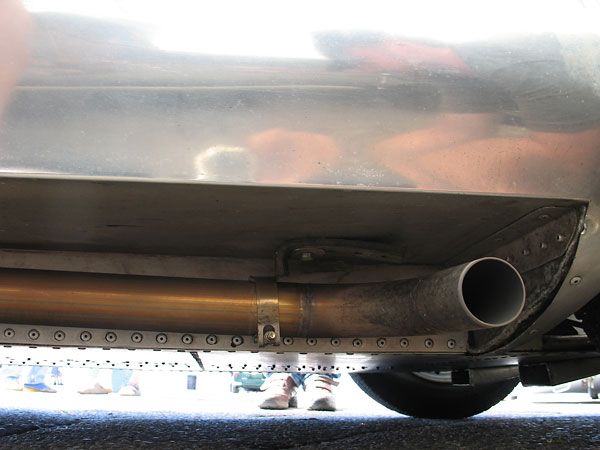 Stainless steel exhaust pipe.