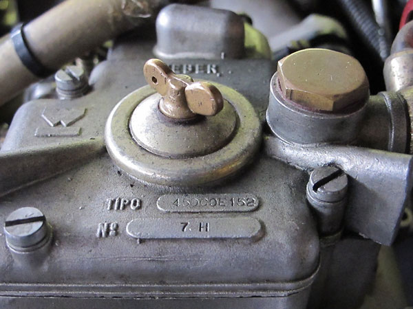 Weber carburetor... Tipo: 45DCOE152 No: 7H