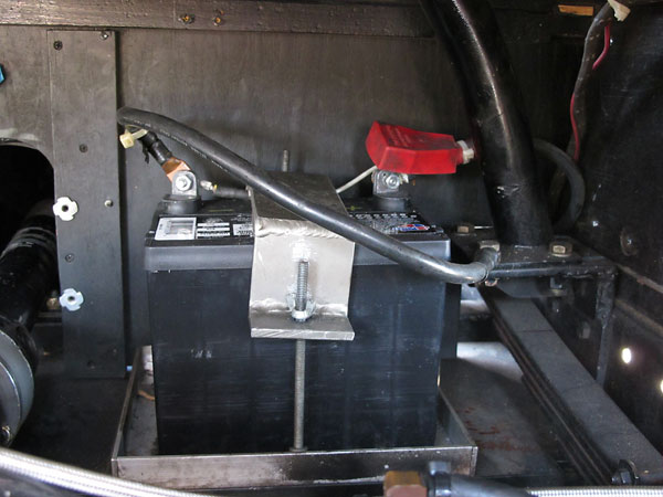 This car has been converted to one 12V battery, and from positive to negative ground.