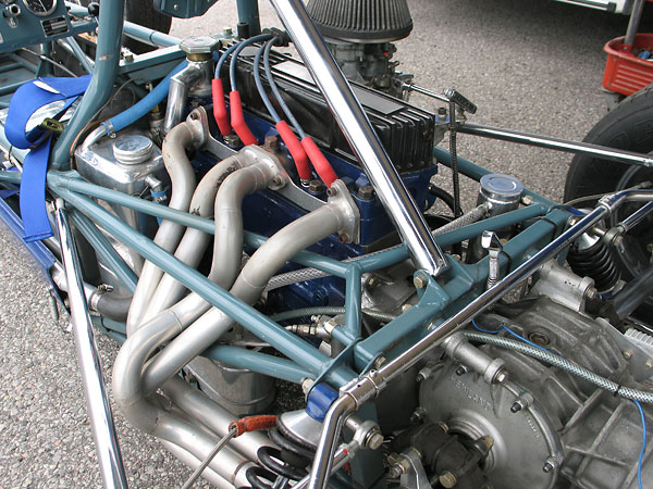 Merlyn's frame design didn't make a low-mounted exhaust installation easy.