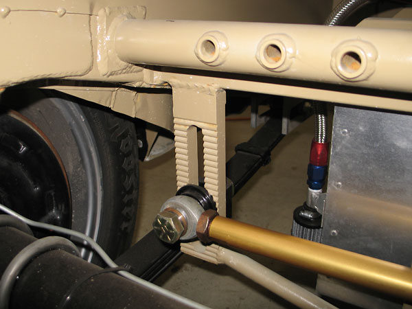 Panhard rod mount on the chassis, NASCAR style.