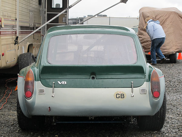 MGB GT fiberglass rear hatch spoiler from Targett Motorsport.