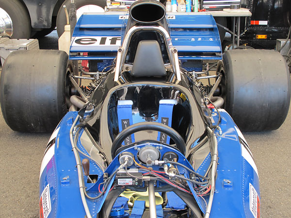 Derek Gardner designed an aluminum monocoque tub for the Tyrrell race cars.