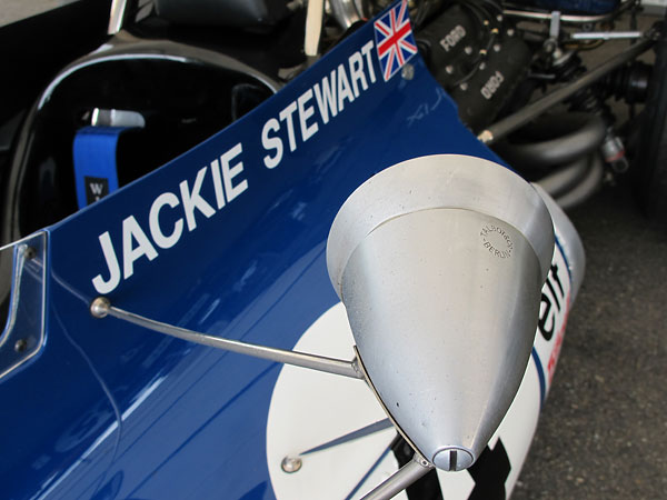 Jackie Stewart drove this Tyrrell racecar in the 1972 Monaco Grand Prix.